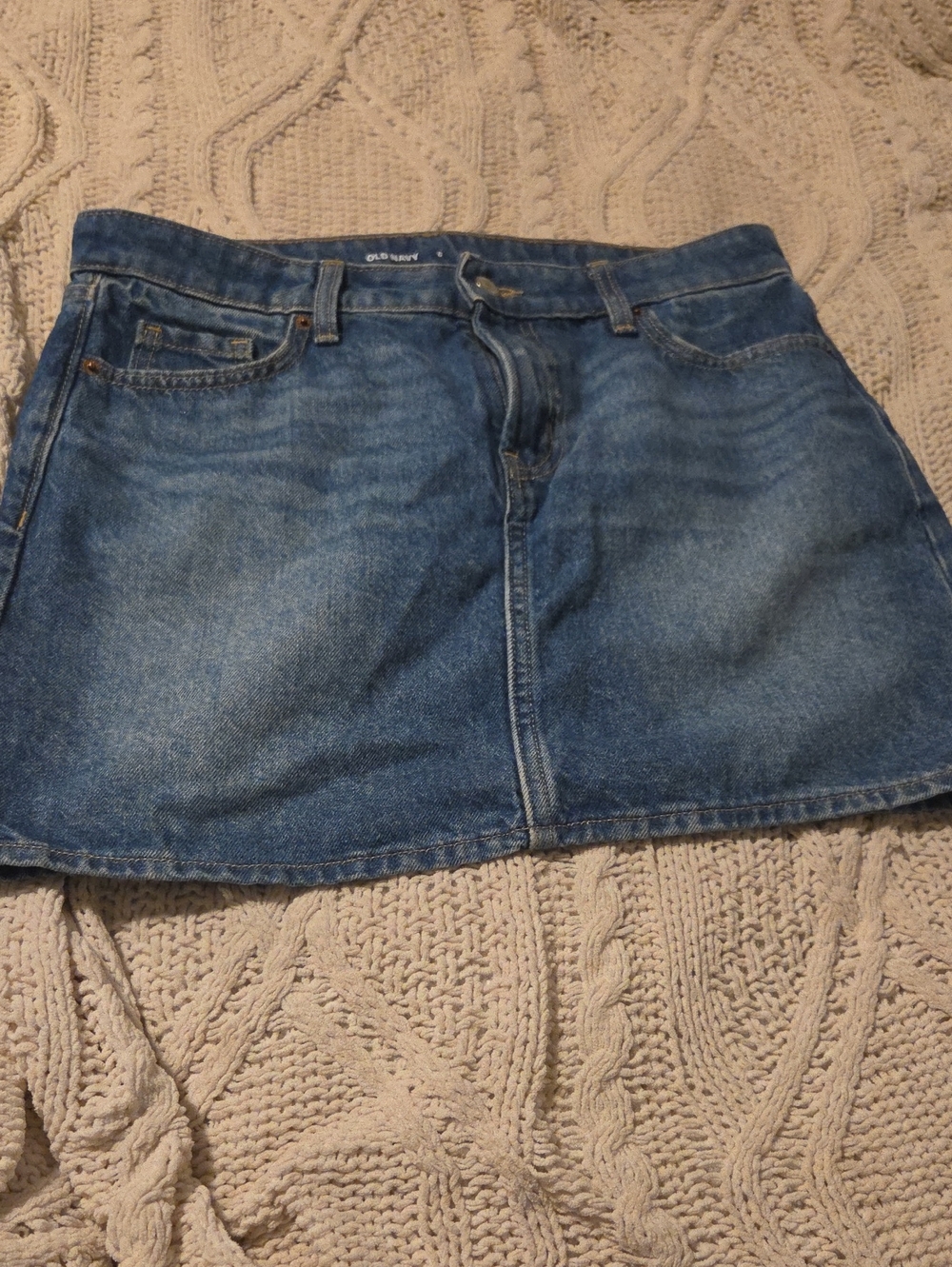 Old Navy Blue Denim Mini Skirt